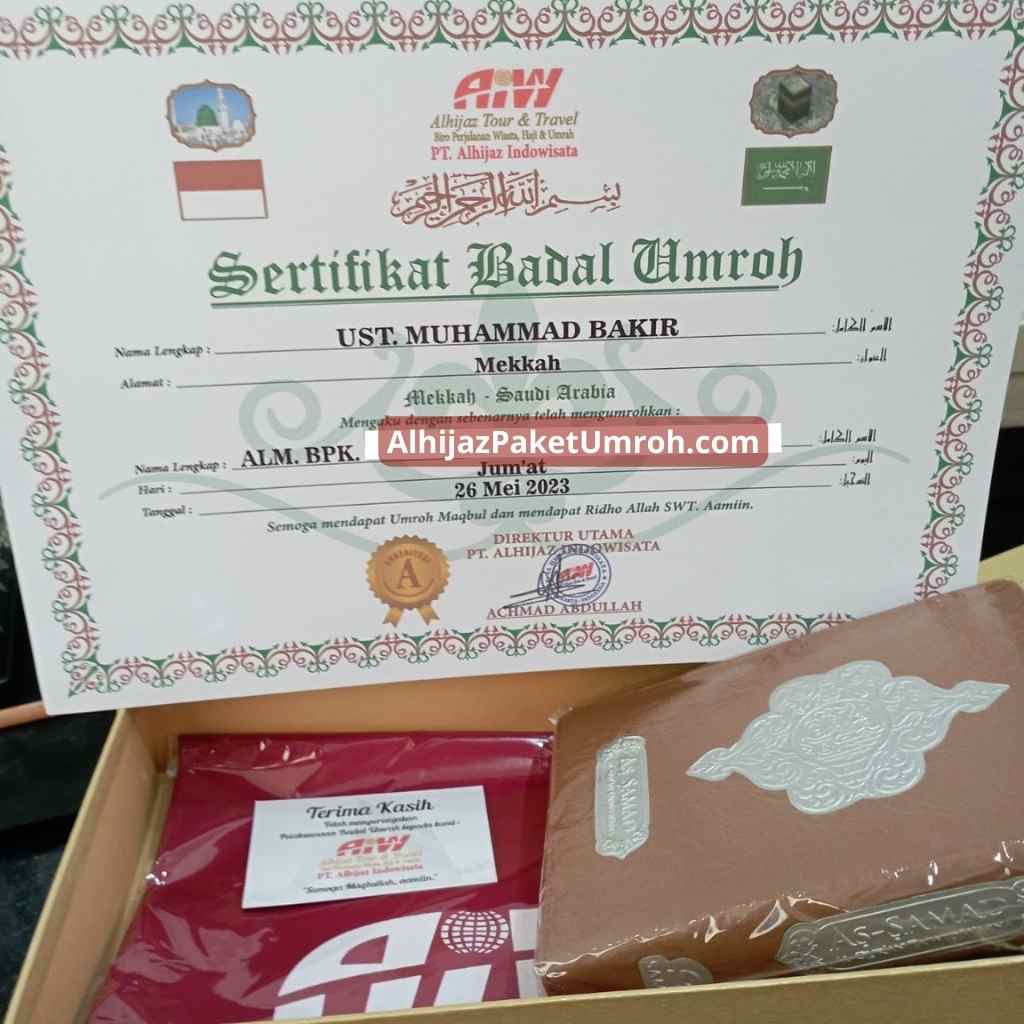 sertifikat badal haji